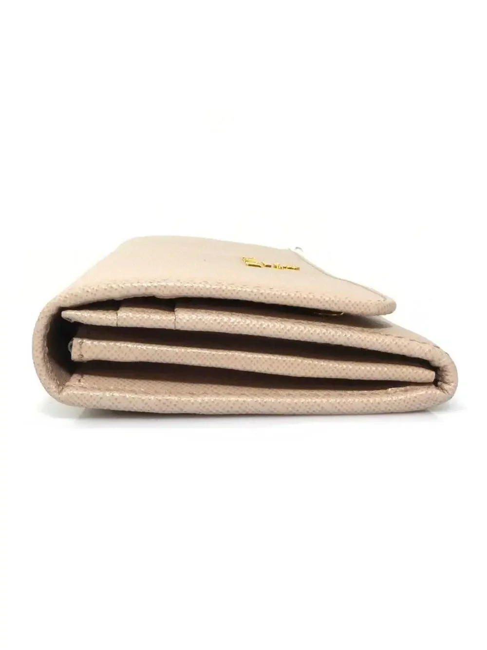 Auth Prada Bifold Long Wallet Light #280413P25B